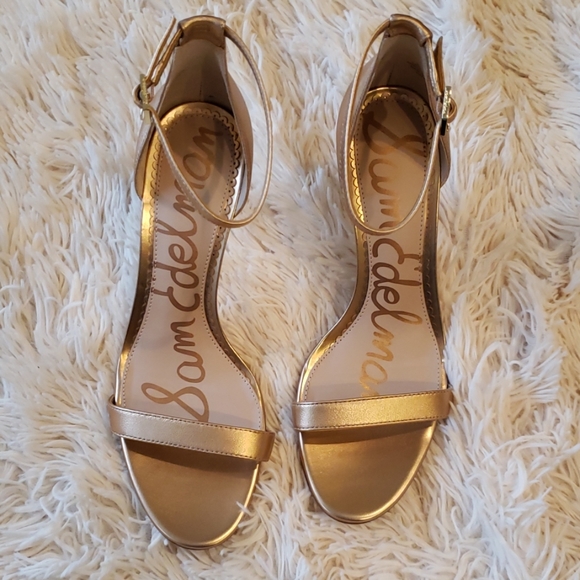 Sam Edelman Leather High Heel Sandal Prom Wedding - Picture 4 of 6